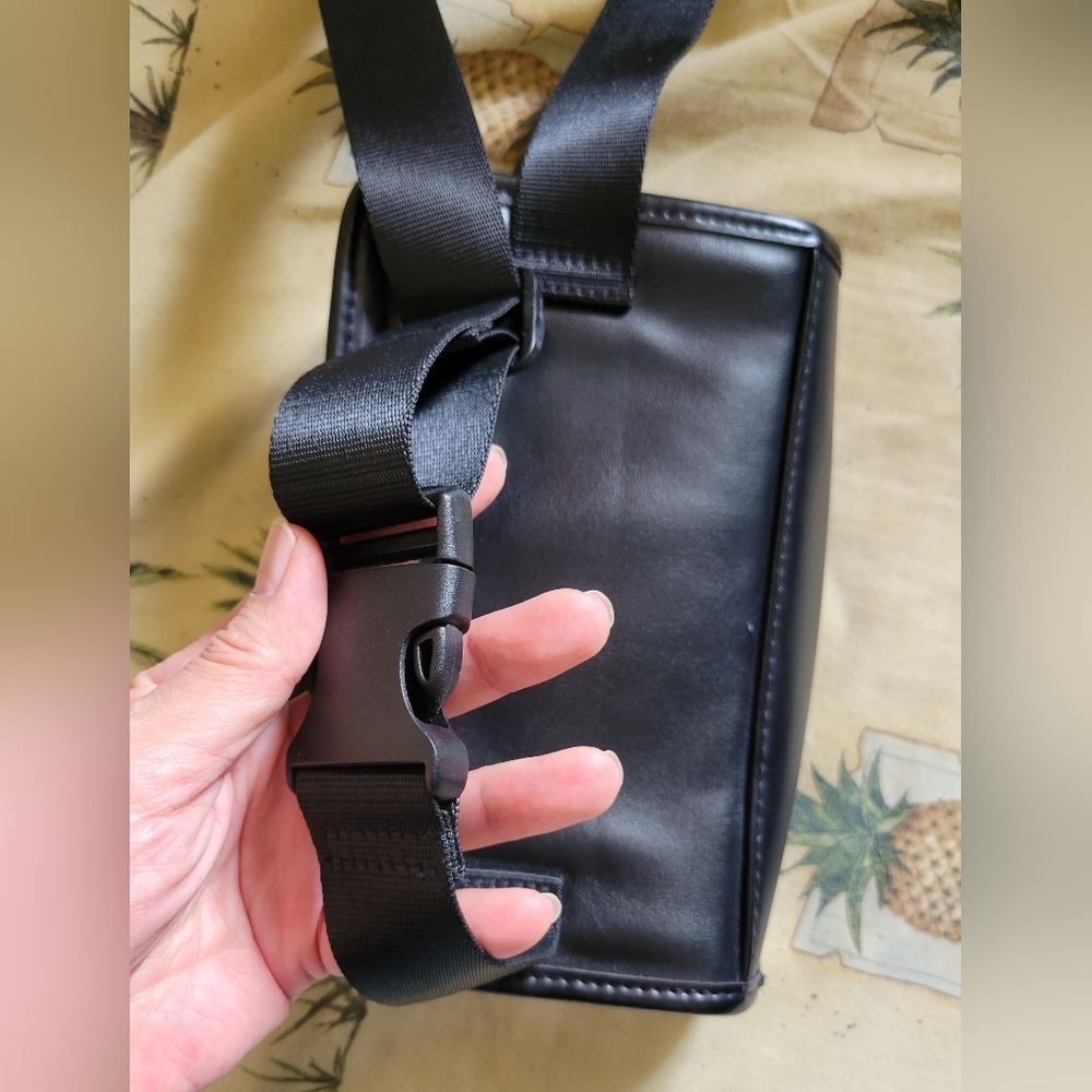 Amanda Uprichard | Black Quilted Faux Leather Belt Bag (OS) - Picture 8 of 12